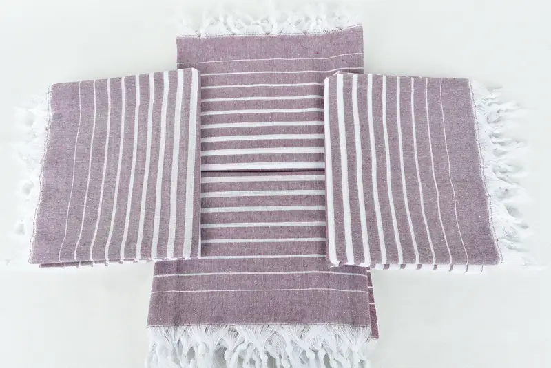 Authentic Turkish hammam peshtemal, 70x40 Cotton Striped Towel, Wedding Gifts Towel, Monogrammed Beach Towel, Gift For Mom, Housewarming Gift - 6