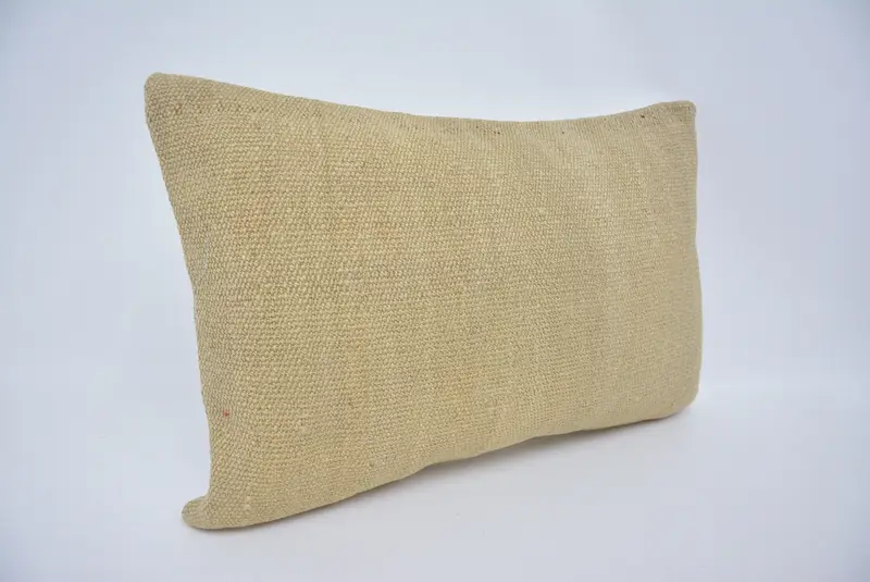 Vintage Kilim Pillow, Anatolian Pillow Cover, 16x24 Beige Cushion Cover, Pillow Sham, Vintage Kilim Throw Pillow, Throw Kilim Pillow - 3