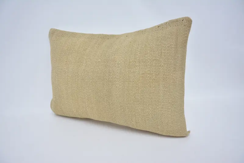 Vintage Kilim Pillow, Anatolian Pillow Cover, 16x24 Beige Cushion Cover, Pillow Sham, Vintage Kilim Throw Pillow, Throw Kilim Pillow - 4