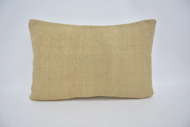 Vintage Kilim Pillow, Anatolian Pillow Cover, 16x24 Beige Cushion Cover, Pillow Sham, Vintage Kilim Throw Pillow, Throw Kilim Pillow - 1