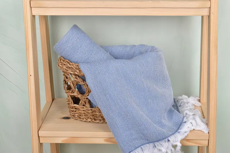 Gym Towel, Soft towel, 70x40 Cotton Herringbone Towel, Turkish bath towel for spa, Cotton towel, Anniversary Gift For Her, Beach Towel Gift - 4