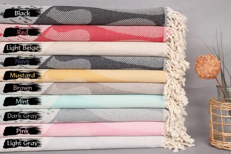 70x40 Cotton Whale Design Towel, Bachelorette Party Gift, Home Decor Towel, Gift For The Home Decor, Large Turkish Towel, Absorbent towel - 1