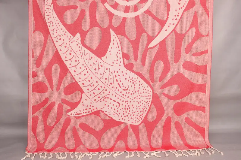 70x40 Cotton Whale Design Towel, Bachelorette Party Gift, Home Decor Towel, Gift For The Home Decor, Large Turkish Towel, Absorbent towel - 7