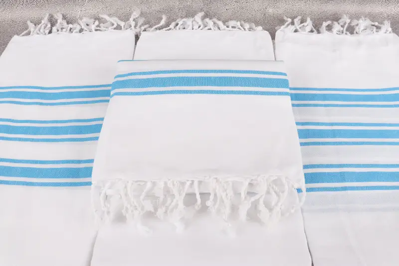 Personalized Beach Towel, Girl Trip Party Favor, Lightweight Turkish towel, Bridal Shower Gift, Bridesmaid Favors, 70x40 Cotton Striped Towel - 4