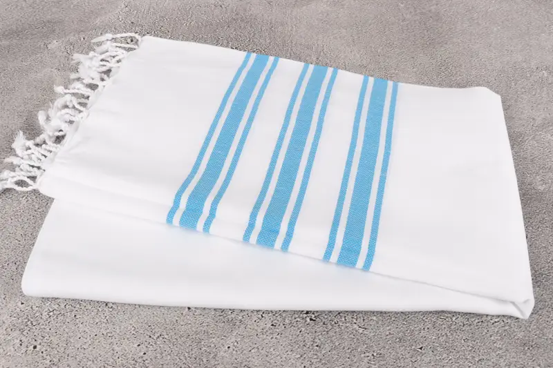 Personalized Beach Towel, Girl Trip Party Favor, Lightweight Turkish towel, Bridal Shower Gift, Bridesmaid Favors, 70x40 Cotton Striped Towel - 6