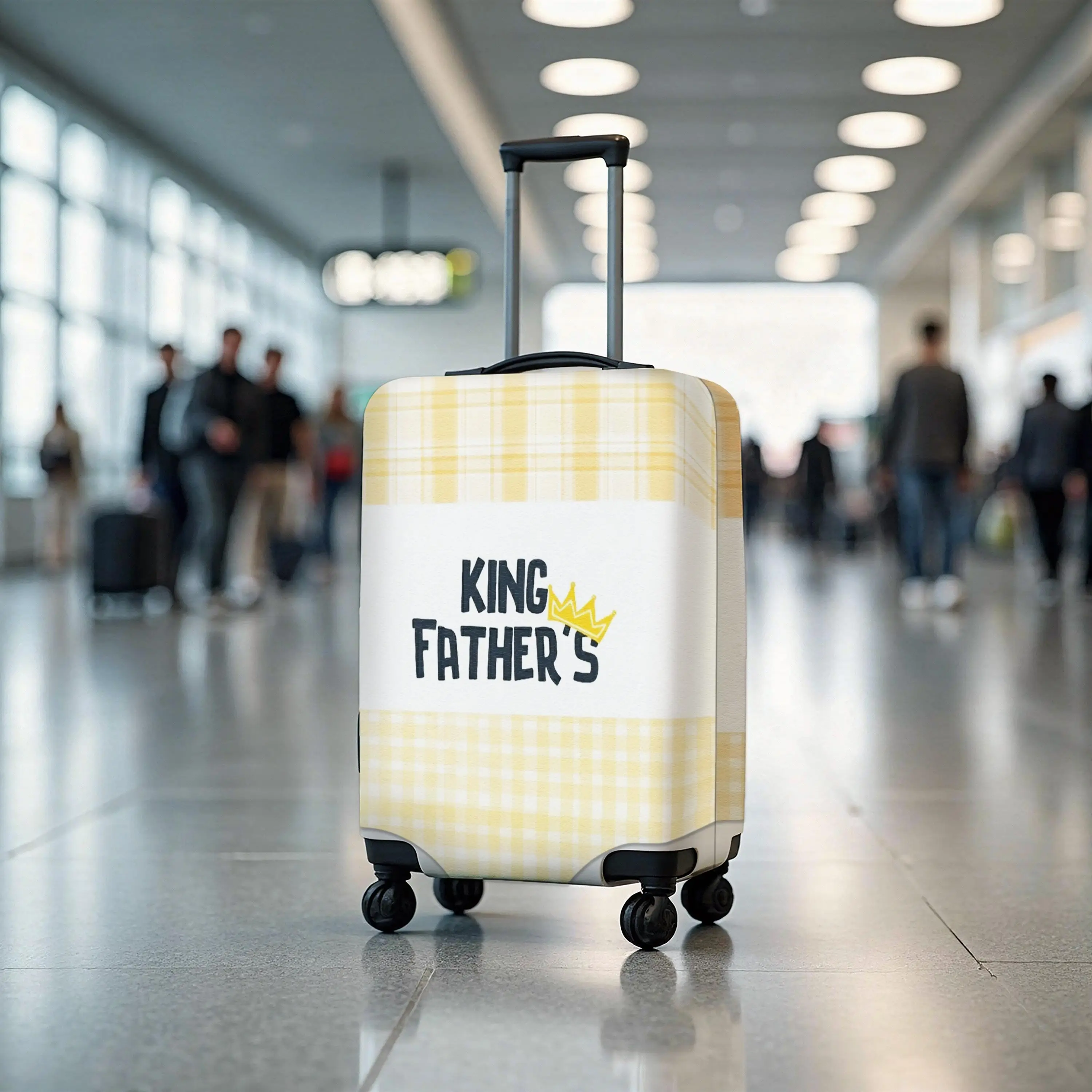 Travel-Ready Luggage Cover, Personalized Gift for Dad, Custom Suitcase Protector - 1