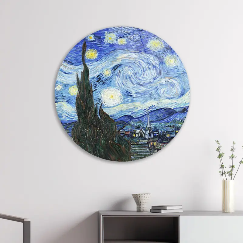 エレガントな星空グラス - ヴィンセント・ヴァン・ゴッホにインスピレーションを得たデザイン