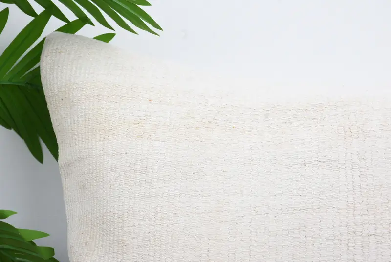 Boho Pillow Sham Cover, Boho Pillow, Decorative Throw Pillow Sham, Cushion Case, 20x20 White Pillow Cover, Pillow for Couch, Cozy Throw Cushion - 2