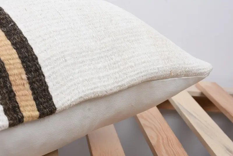 Boho Pillow Sham Cover, Boho Pillow, Decorative Throw Pillow Sham, Cushion Case, 20x20 White Pillow Cover, Pillow for Couch, Cozy Throw Cushion - 7