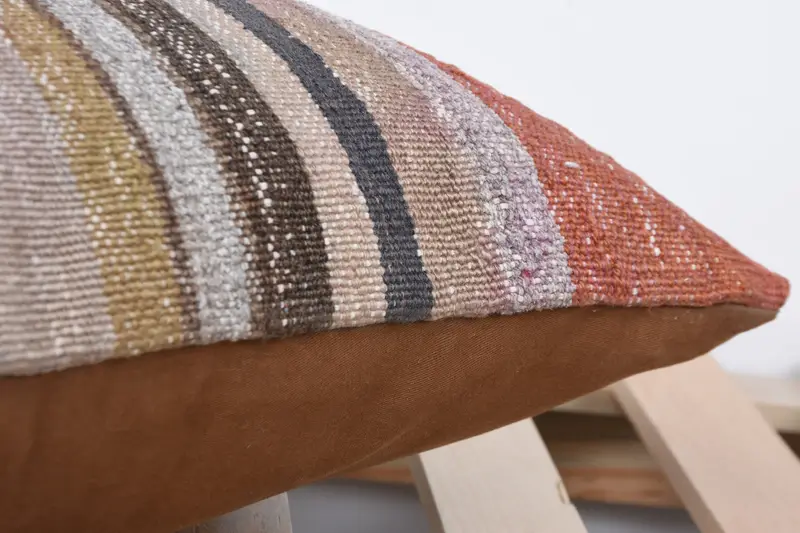 Throw Kilim Pillow, Vintage Kilim Throw Pillow, Kilim Pillow Cover, Morroccon Kilim Cushion Pillow, 16x16 Red Cushion Case, Cushion Case - 7