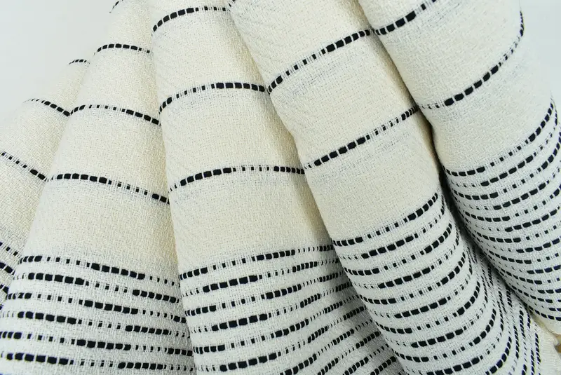 Turkish hand towel, Thin towel, Personalized Wedding Gift For Couple, 70x38 Cotton Striped Design Towel, Embroidered Beach Towel, Best Beach Towel - 5
