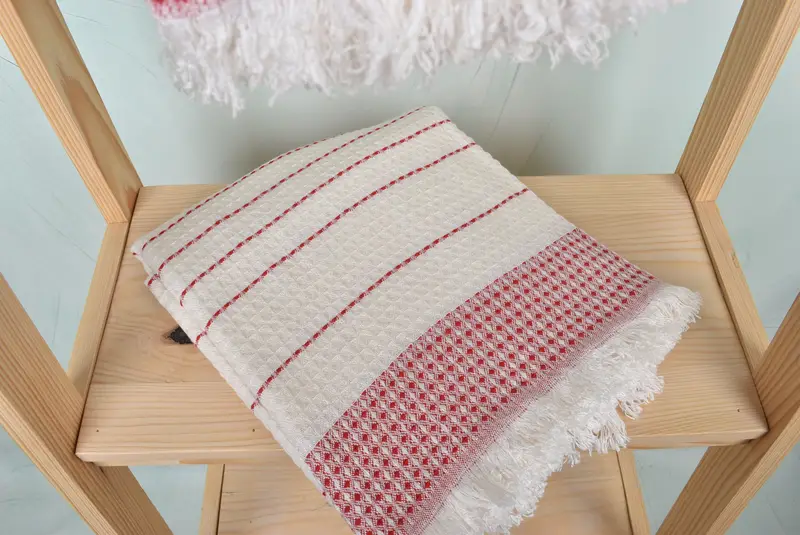 Gift For Her, 70x40 Cotton Waffle Towel, Monogram Beach Towel, Pool Towels, Bridal Gifts, Bath towel, Luxury Turkish beach towel with fringe - 5