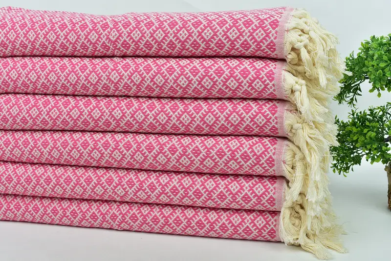38x20 Cotton Diamond Towel, Turkish Tea Towel, Kitchen Towel, Christmas Favors, Spa Towel, Bachelorette Party Gifts For Bride, Bathroom Towels - 3