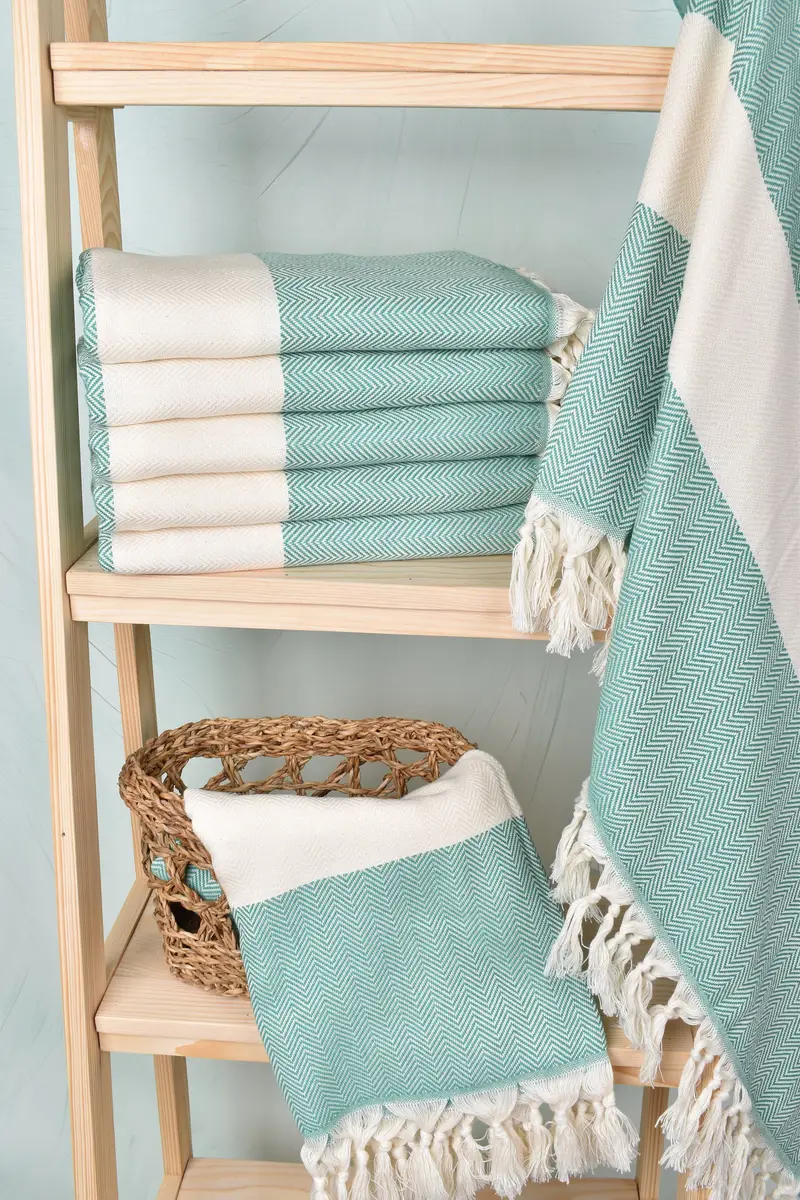 70x40 Cotton Herringbone Towel, Customized Towels, Bachelor Gifts, Custom Wedding Gifts, Bridal Shower Gift, Miami Bachelorette Party Favors - 3