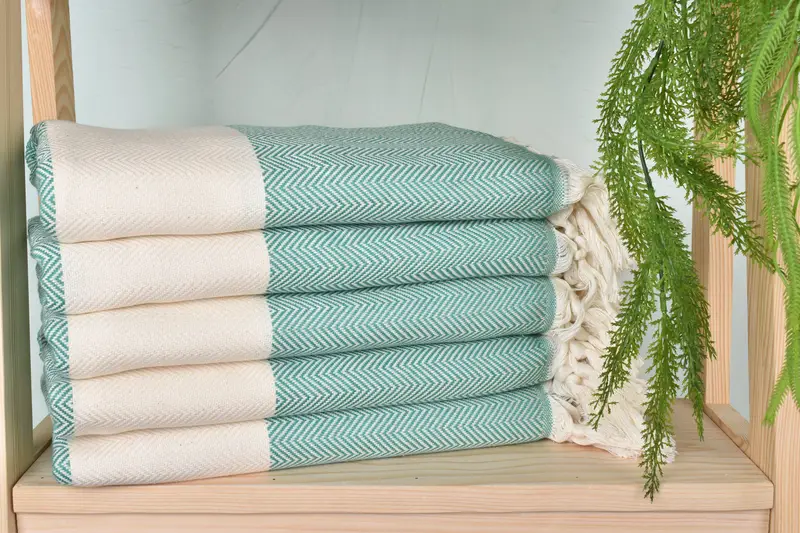 70x40 Cotton Herringbone Towel, Customized Towels, Bachelor Gifts, Custom Wedding Gifts, Bridal Shower Gift, Miami Bachelorette Party Favors - 2