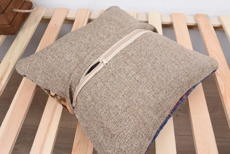 Cushion Case, Ethnic Throw Pillow Case, Interior Designer Pillow, Vintage Kilim Pillow, Home Decor Pillow, 14x14 Green Cushion - 8