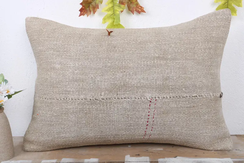 16x24 Beige Pillow Sham, Accent Throw Pillow Cover, Cushion, Home Decor Pillow, Pillow for Sofa, Outdoor Throw Pillow Sham, Pillow for Couch - 2