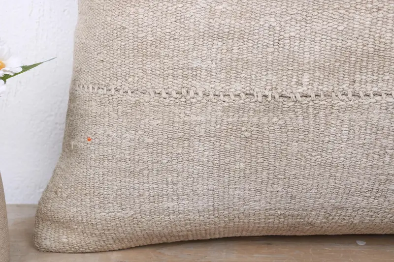16x24 Beige Pillow Sham, Accent Throw Pillow Cover, Cushion, Home Decor Pillow, Pillow for Sofa, Outdoor Throw Pillow Sham, Pillow for Couch - 3