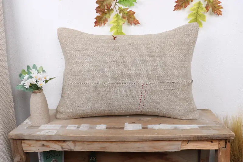16x24 Beige Pillow Sham, Accent Throw Pillow Cover, Cushion, Home Decor Pillow, Pillow for Sofa, Outdoor Throw Pillow Sham, Pillow for Couch - 1