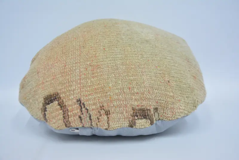 Antique Pillows, 16x16 Beige Pillow Sham, Boho Pillow, Vintage Kilim Pillow, Pillow Case, Garden Cushion Cover, Office Chair Pillow Sham - 6