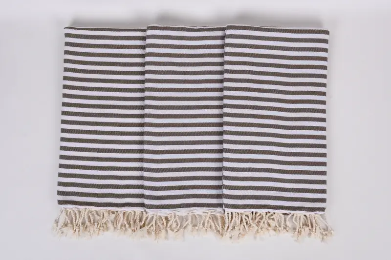 Personalized Towel, Custom Wedding Gifts, Customized Towels, Summer Gift, 70x40 Cotton Striped Towel, Soft and absorbent Turkish towel - 7