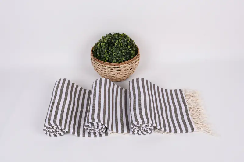 Personalized Towel, Custom Wedding Gifts, Customized Towels, Summer Gift, 70x40 Cotton Striped Towel, Soft and absorbent Turkish towel - 8