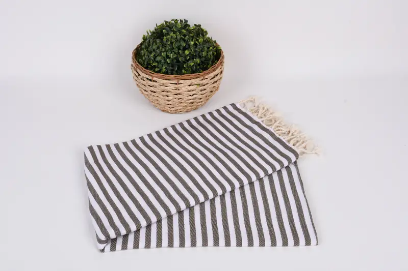 Personalized Towel, Custom Wedding Gifts, Customized Towels, Summer Gift, 70x40 Cotton Striped Towel, Soft and absorbent Turkish towel - 4