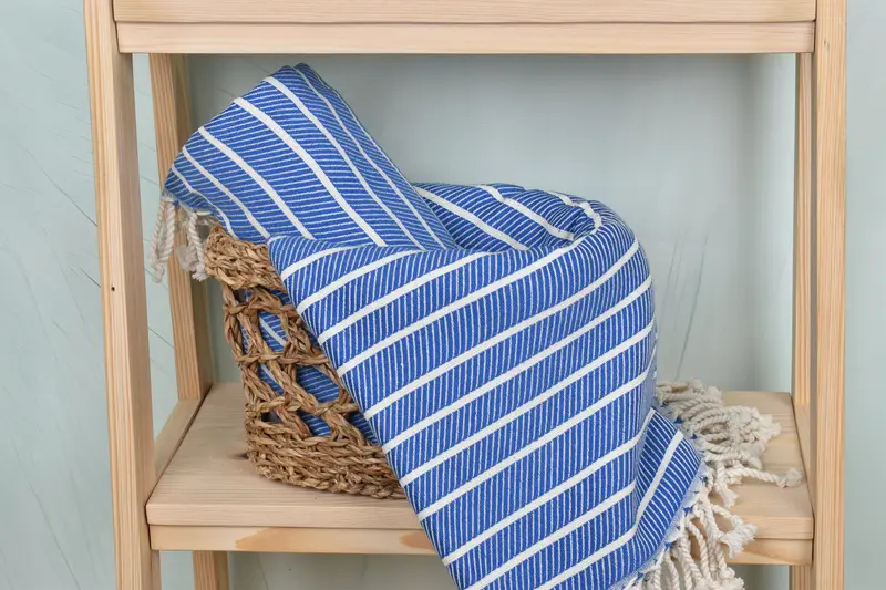 Best Friend Wedding Gift, Turkish hand towel, 70x40 Bamboo Striped Towel, Large Turkish Towel, Christmas Favors, Personalized Gift, Guest Towel - 4