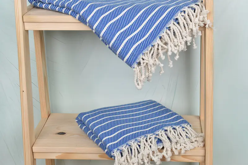 Best Friend Wedding Gift, Turkish hand towel, 70x40 Bamboo Striped Towel, Large Turkish Towel, Christmas Favors, Personalized Gift, Guest Towel - 5