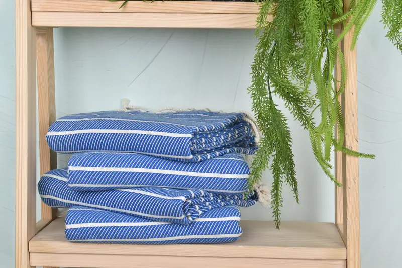 Best Friend Wedding Gift, Turkish hand towel, 70x40 Bamboo Striped Towel, Large Turkish Towel, Christmas Favors, Personalized Gift, Guest Towel - 7