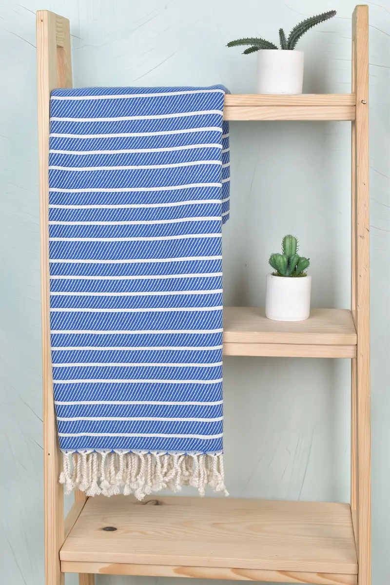 Best Friend Wedding Gift, Turkish hand towel, 70x40 Bamboo Striped Towel, Large Turkish Towel, Christmas Favors, Personalized Gift, Guest Towel - 8