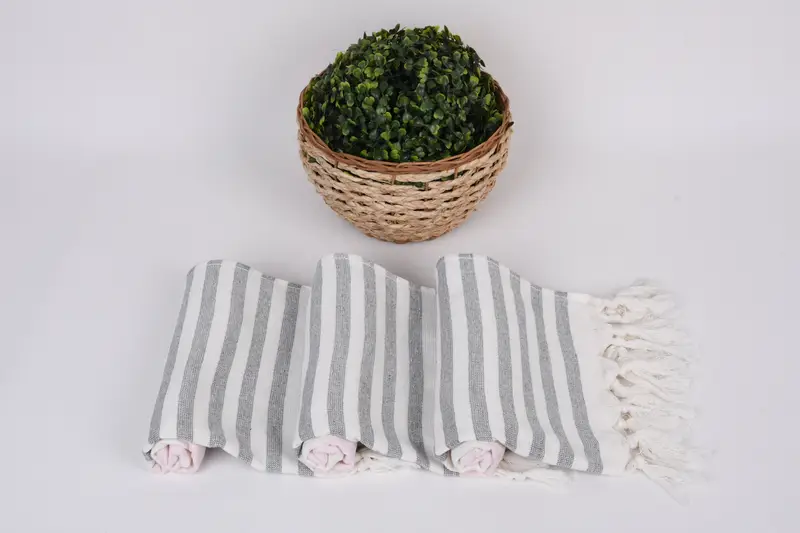 Regalos de despedida de soltera, toallas de baño pequeñas, toalla turca personalizada, toalla de Terry a rayas de algodón 36x18, toalla de cocina, poca de cocina turca, regalos de Navidad - 8