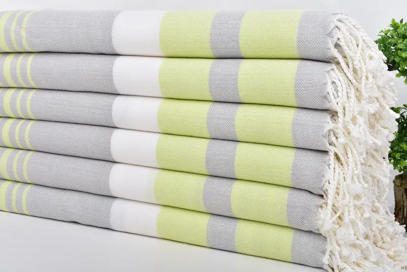 Gym Towel, Spa Towel, Fouta towel, 70x40 Cotton Striped Towel, Wedding Favors, Bachelorette Party Favors, Custom Gifts, Summer Gift Ideas - 3