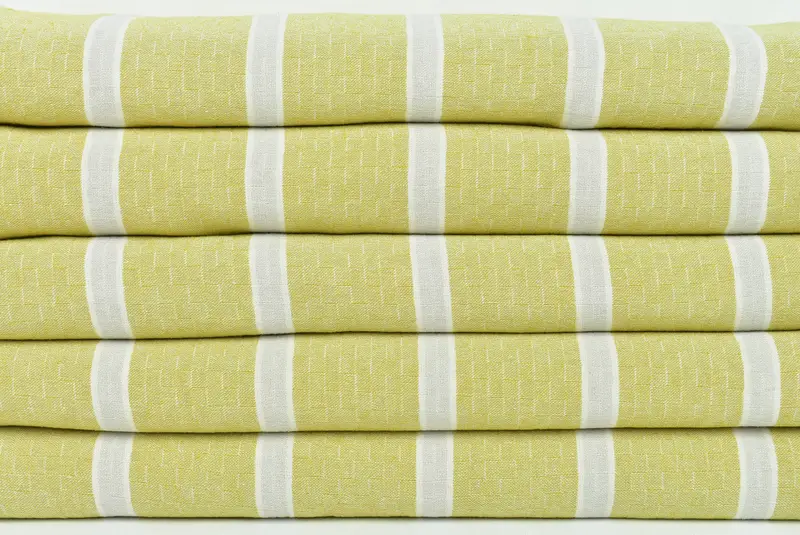 Housewarming Gift, Family Gift Basket, Personalized Blanket, 96x84 Cotton Striped Towel, Woven Throw Blanket, Engagement Gift, Christmas Tablecloth - 2