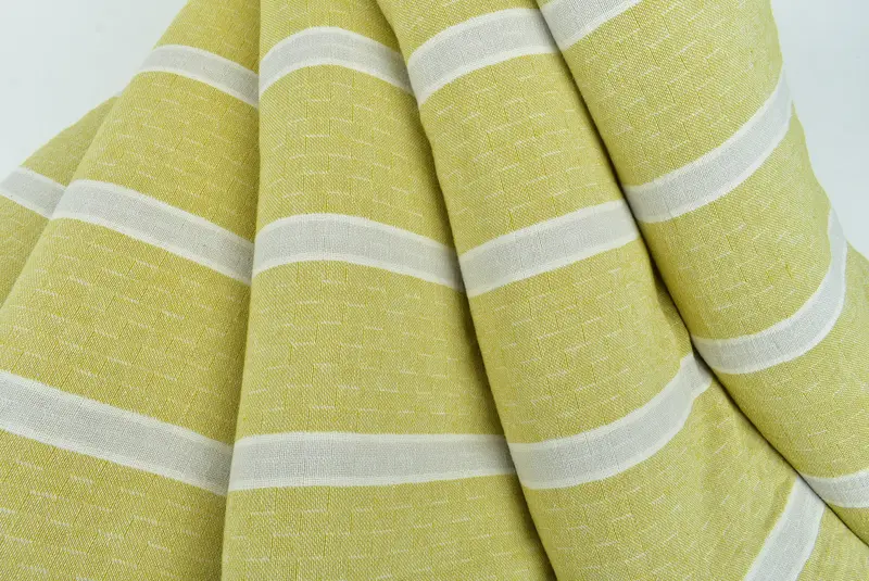 Housewarming Gift, Family Gift Basket, Personalized Blanket, 96x84 Cotton Striped Towel, Woven Throw Blanket, Engagement Gift, Christmas Tablecloth - 5
