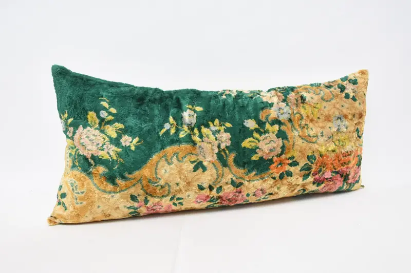 Boho Pillow Sham Cover, Vintage Pillow, 16x36 Yellow Cushion Cover, Turkish Pillow, Comfy Throw Pillow Cover, Pillow Sham, Knitted Pillow Cover - 3
