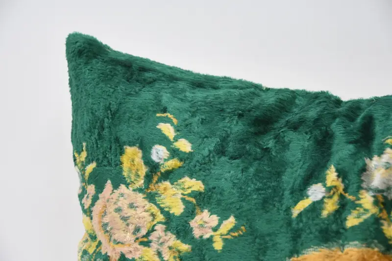 Boho Pillow Sham Cover, Vintage Pillow, 16x36 Yellow Cushion Cover, Turkish Pillow, Comfy Throw Pillow Cover, Pillow Sham, Knitted Pillow Cover - 2