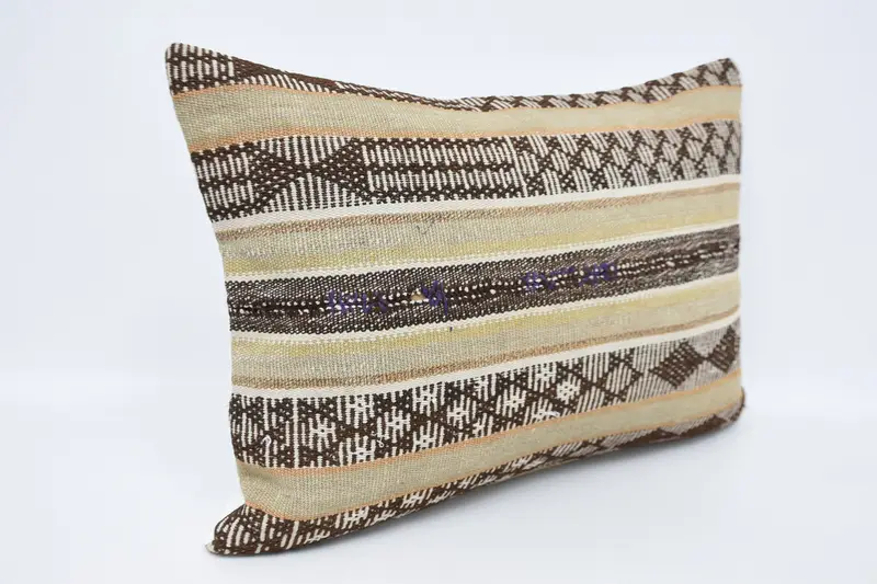 Comfy Throw Cushion Case, Gift Pillow, Natural Cushion Case, 20x28 Beige Cushion Case, Kilim Pillow Cover, Antique Pillows, Pillow Cover - 3
