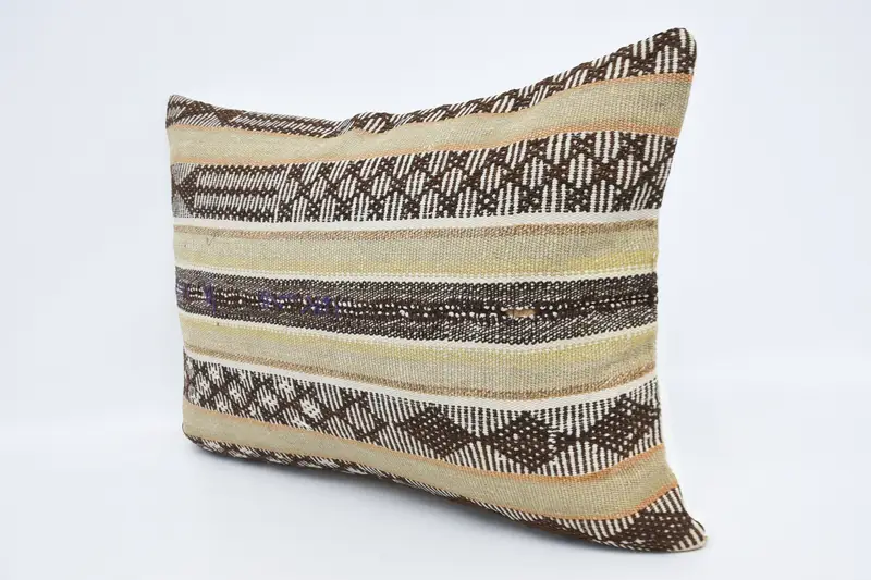 Comfy Throw Cushion Case, Gift Pillow, Natural Cushion Case, 20x28 Beige Cushion Case, Kilim Pillow Cover, Antique Pillows, Pillow Cover - 4