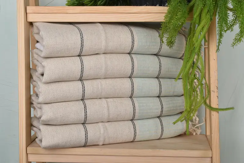 Gym Towel, Turkish Tea Towel, Maid Of Honor Gift, 40x20 Linen Striped Towel, Personalized Gifts, Small Bath Towels, Spa Towel, Custom Turkish Towel - 1