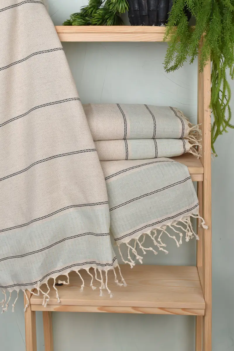 Gym Towel, Turkish Tea Towel, Maid Of Honor Gift, 40x20 Linen Striped Towel, Personalized Gifts, Small Bath Towels, Spa Towel, Custom Turkish Towel - 6