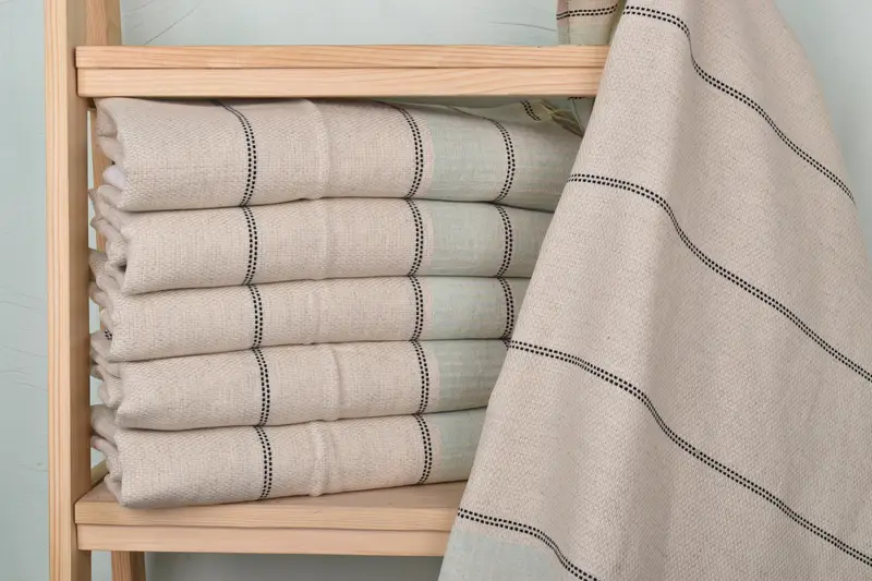 Gym Towel, Turkish Tea Towel, Maid Of Honor Gift, 40x20 Linen Striped Towel, Personalized Gifts, Small Bath Towels, Spa Towel, Custom Turkish Towel - 2
