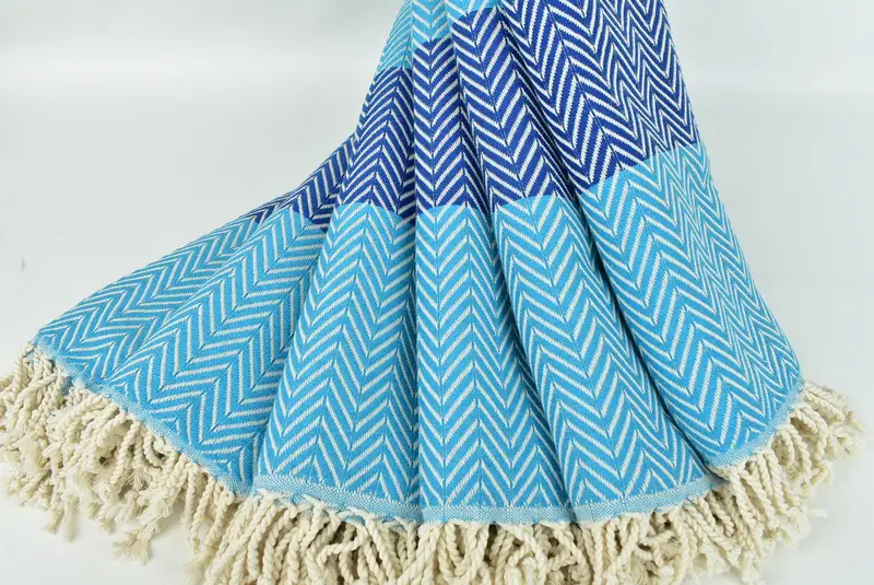70x40 Cotton Chevron Towel, Personalized Gifts, Bachelorette Towel, Beach Size Towel, Turkish beach towel, Bachelorette Party Favors, Christmas Gift - 4