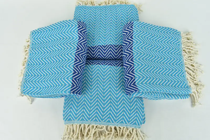 70x40 Cotton Chevron Towel, Personalized Gifts, Bachelorette Towel, Beach Size Towel, Turkish beach towel, Bachelorette Party Favors, Christmas Gift - 6