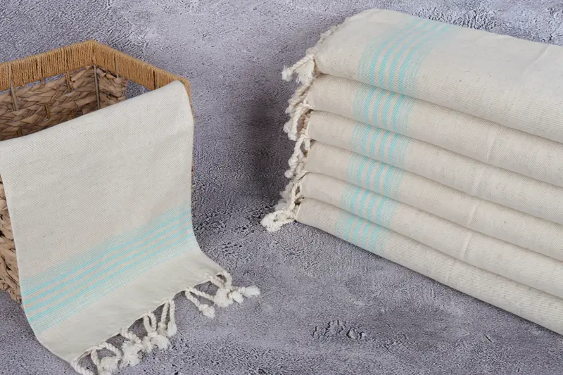 Personalized Kitchen Towel, Personalized Dish Towel, Gifts For Him, Valentines Day Gift Idea, Turkish Hand Towel, 36x18 Linen Striped Towel - 3