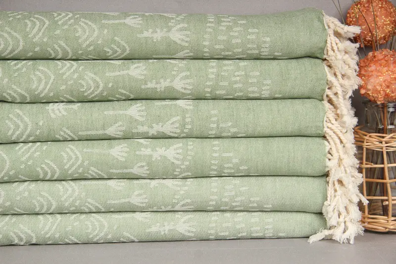 Absorbent Turkish towel, Gym Towel, Decorative Towel, Luxury towel, 68x40 Cotton Mountain Design Towel, Grandma Gift, Bachelorette Party Decorations - 3