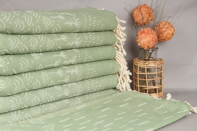 Absorbent Turkish towel, Gym Towel, Decorative Towel, Luxury towel, 68x40 Cotton Mountain Design Towel, Grandma Gift, Bachelorette Party Decorations - 2