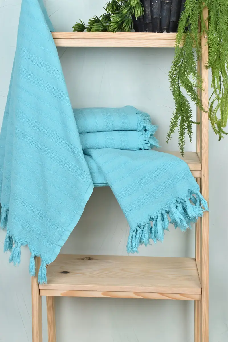 68x36 Cotton Stonewashed Striped Towel, Yoga Towel, Turkish Towel Bulk, Turkish beach towel, Gift For Him, Bridesmaid Favors, Sand-resistant towel - 6