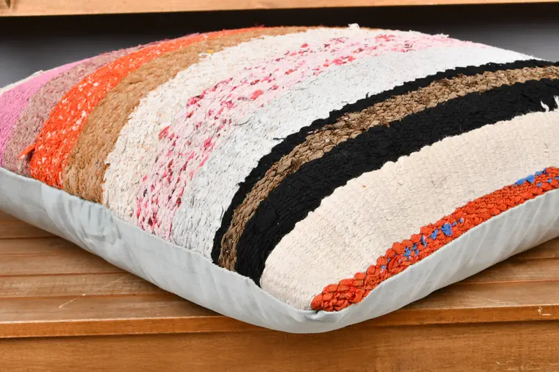 Interior Designer Pillow, 24x24 White Pillow Sham, Cushion Cover, Bolster Pillow, Throw Kilim Pillow, Kilim Cushion Sham, Armchair Pillow - 3