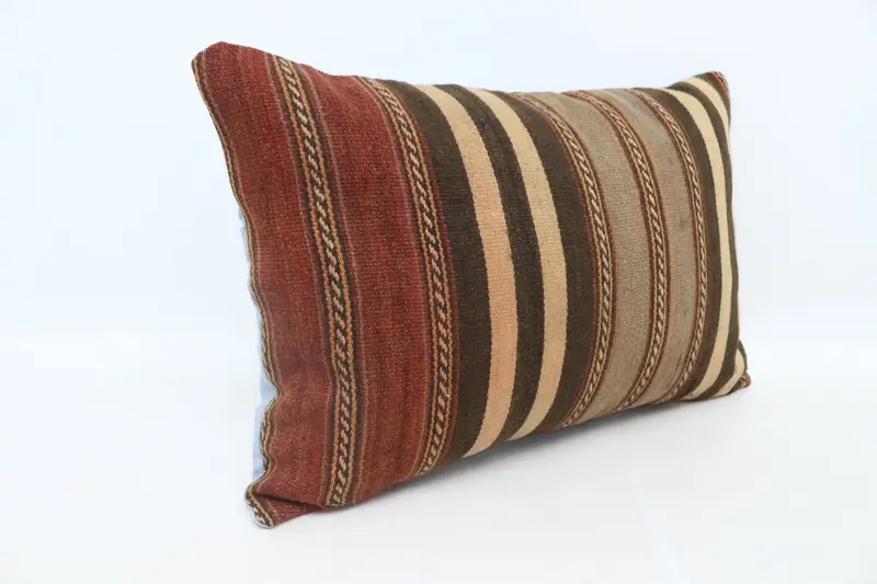 16x24 Beige Pillow Case, Turkish Bench Pillow Sham, Kilim Pillow Cover, Kilim Pillow, Patio Pillow Cover, Interior Designer Pillow, Pillow Cover - 3